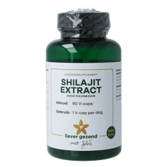 Liever Gezond Shilajit extract hoog fulvine zuur 90 Vegetarische capsules