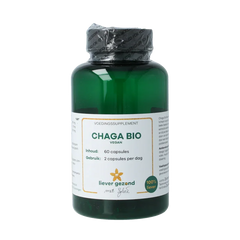Liever Gezond Chaga 400mg vegan bio 60 Vegetarische capsules