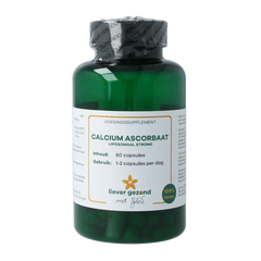Liever Gezond Calcium ascorbaat liposomaal strong 60 Vegetarische capsules