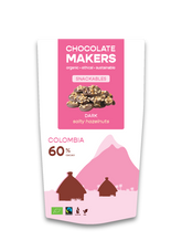 Chocolatemakers Snackable puur 60% met hazelnoot bio 100.00 Gram