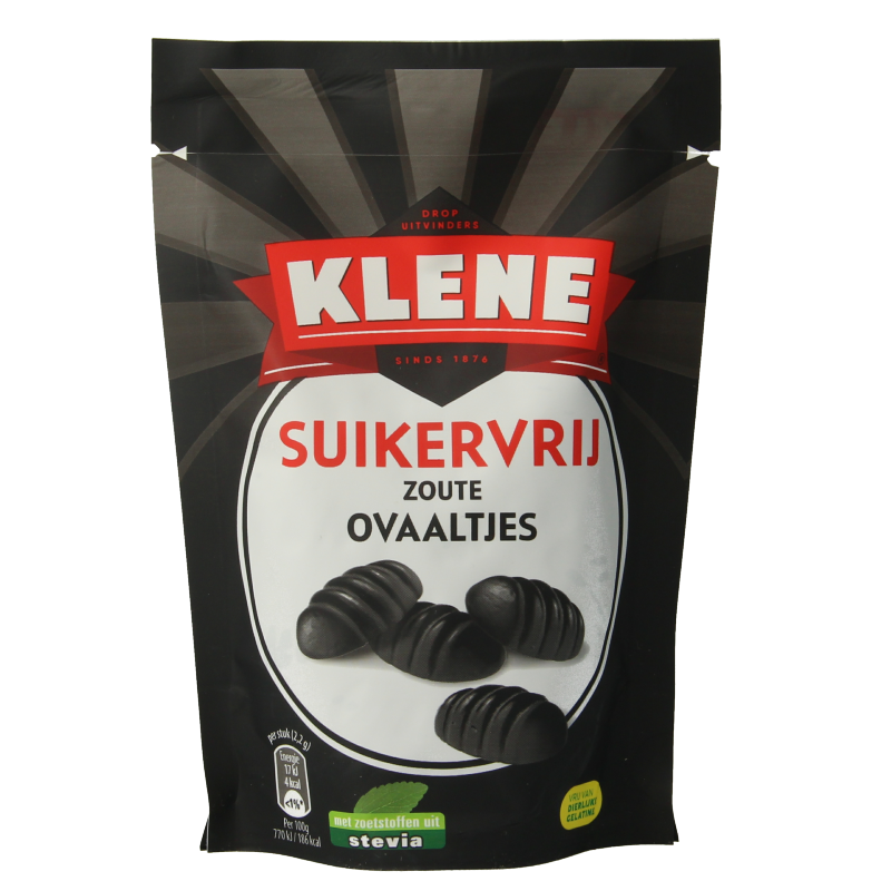 Klene Zoute ovaaltjes suikervrij 110 Gram