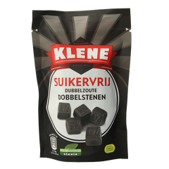 Klene Dubbelzout dobbelstenen suikervrij zakje 110 Gram