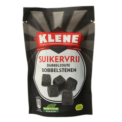 Klene Dubbelzout dobbelstenen suikervrij zakje 110.00 Gram