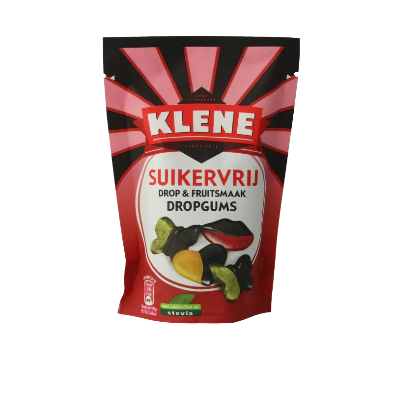 Klene Dropgums suikervrij 110 Gram