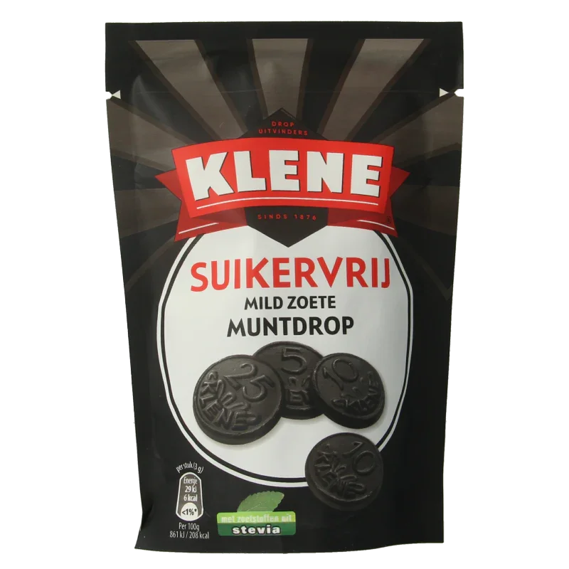 Klene Muntdrop suikervrij 100 Gram