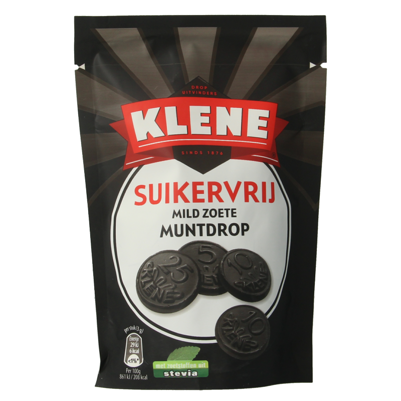 Klene Muntdrop suikervrij 100 Gram