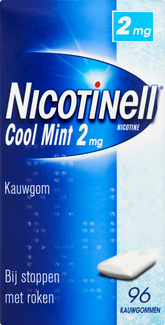 Nicotinell Kauwgom cool mint 2mg 96.00 Stuks