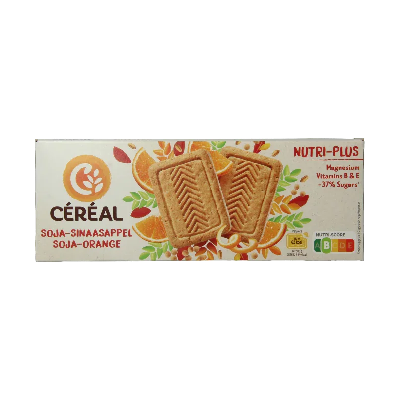 Cereal Koekjes soja/sinaasappel 280 Gram