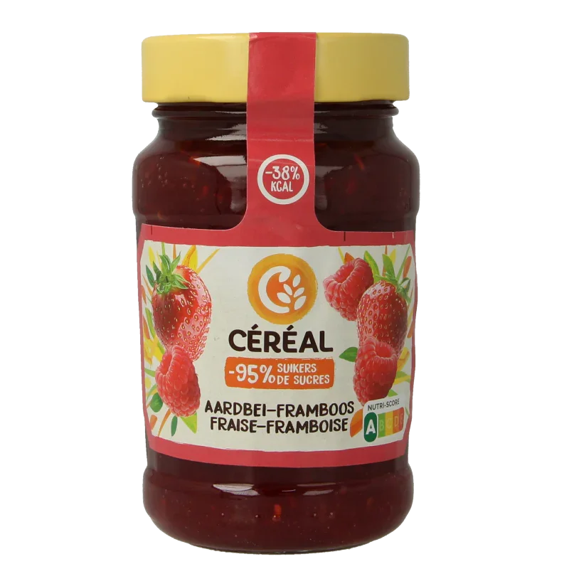 Cereal Fruit aardbei framboos suikervrij 270 Gram