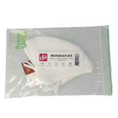 Easyessentials Mondkapje katoen 2-laags wit 2 Stuks