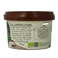 Royal Green Kokos cooking cream odourless bio 500 Milliliter