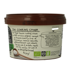 Royal Green Kokos cooking cream odourless bio 500.00 Milliliter