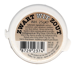 Van Vliet Zwart wit zout 25 Gram