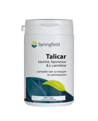 Springfield Talicar I carnitine/taurine/liponzuur 180 Vegetarische capsules