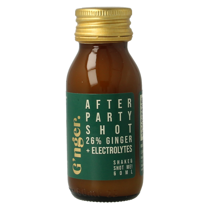 G'nger Shot gember vruchtensap after party 60 Milliliter