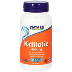 NOW Krillolie 500mg 60 Softgels