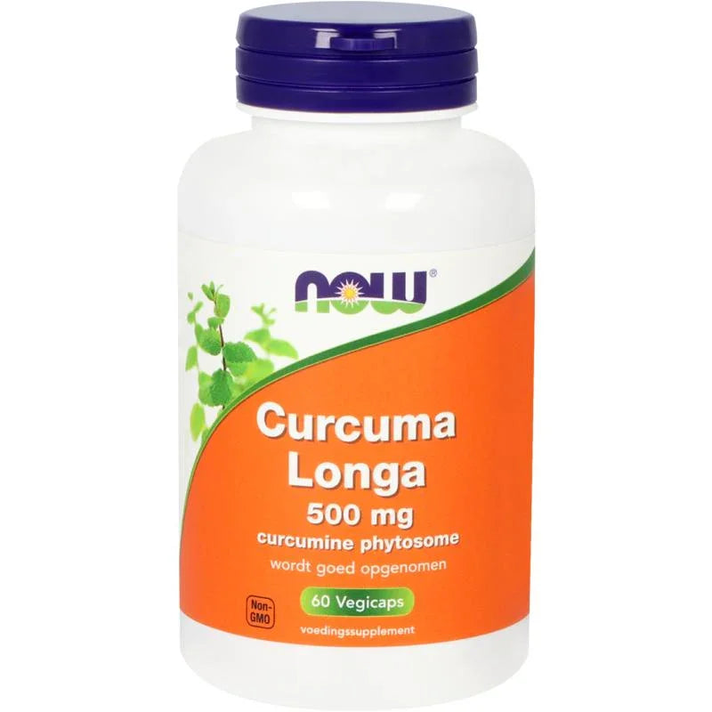 NOW Curcuma longa 500mg (curcumine phytosome) 60 Vegetarische capsules