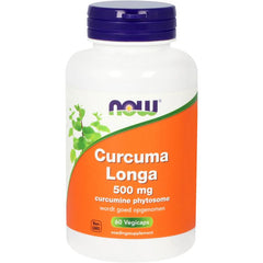 NOW Curcuma longa 500mg (curcumine phytosome) 60 Vegetarische capsules