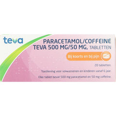 Teva Paracetamol coffeine 500/50 20 Tabletten