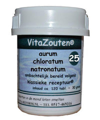 Vitazouten Aurum chlor. natronatum VitaZout nr. 25 120 Tabletten