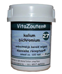 Vitazouten Kalium bichromicum VitaZout nr. 27 120.00 Tabletten
