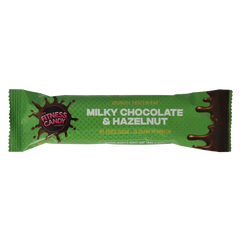 The fitness candy company Milky chocolate & hazelnut 55 Gram