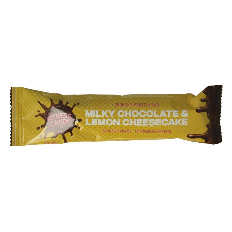 The fitness candy company Milky chocolate & lemon cheesecake 55 Gram