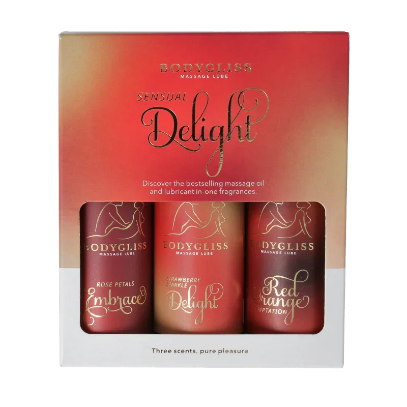 Bodygliss Sensual delight three-pack travel edition 150 Milliliter