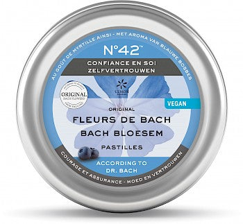 Bach Bloesem Bach bloesems pastilles nr. 42 zelfvertrouwen 50.00 Gram