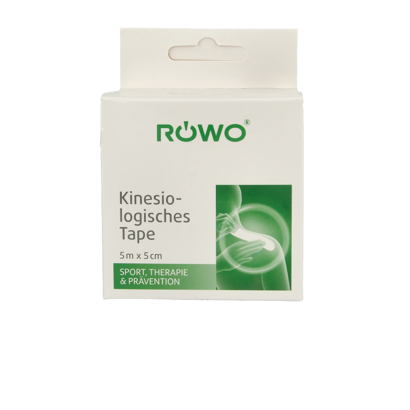 Rowo Kinesiotape zwart 5cmx5m 1 Stuks