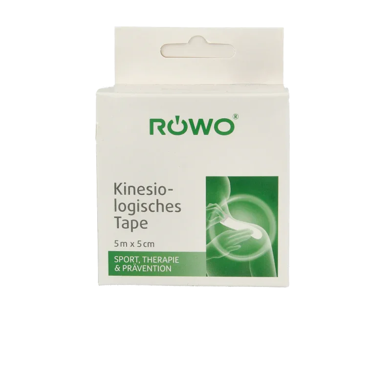 Rowo Kinesiotape zwart 5cmx5m 1 Stuks
