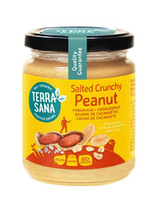 TerraSana Pindakaas crunchy met zeezout bio 250.00 Gram