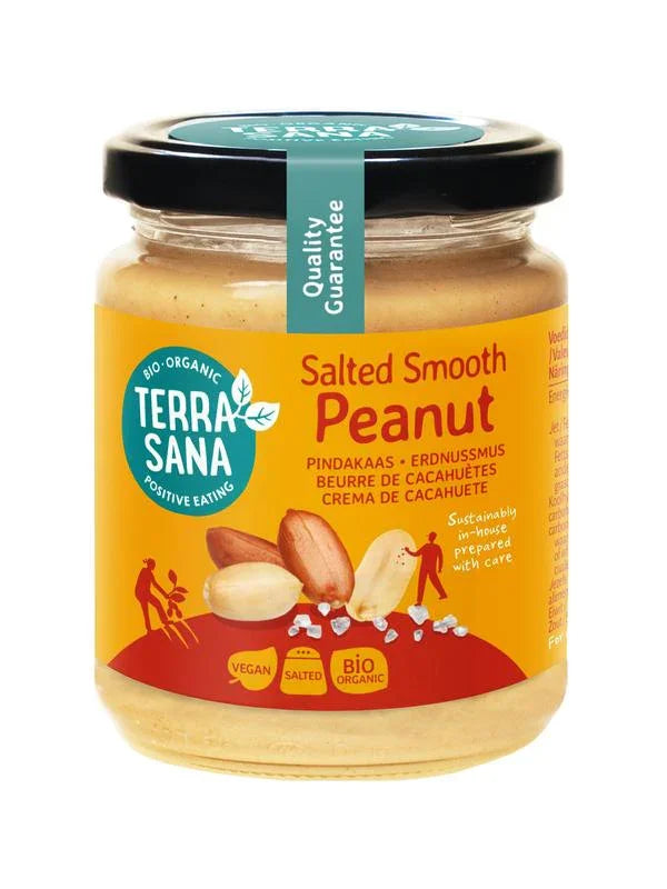 TerraSana Pindakaas fijn met himalayazout bio 250 Gram