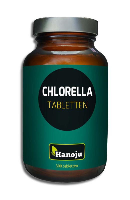 Hanoju Chlorella tabletten pet flacon 300.00 Tabletten