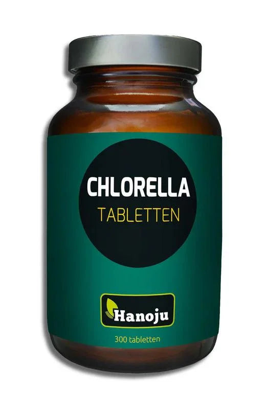 Hanoju Chlorella tabletten pet flacon 300 Tabletten