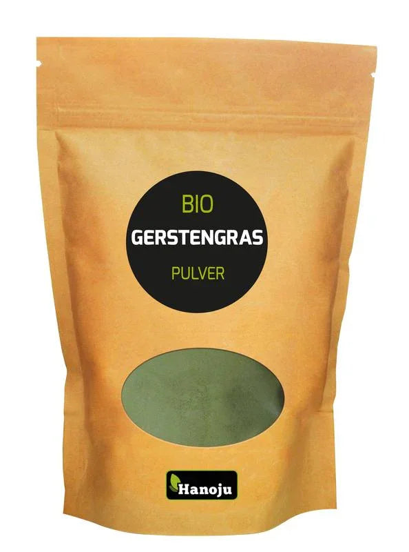 Hanoju Gemalen gerstegras paper bag bio 500 Gram