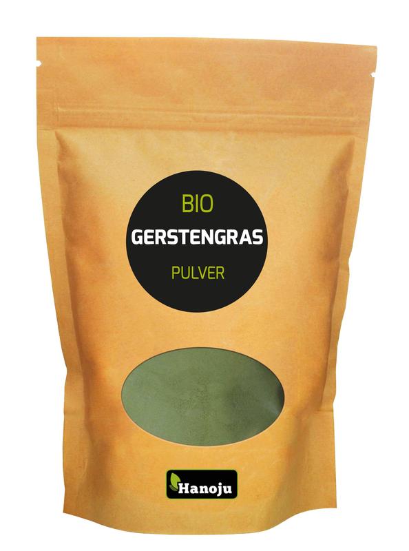 Hanoju Gemalen gerstegras paper bag bio 250 Gram