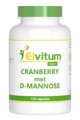 Elvitum Cranberry & D-Mannose 150 Vegetarische capsules