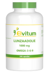 Elvitum Lijnzaadolie omega 3-6-9 200 Capsules