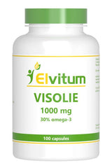 Elvitum Visolie 1000mg omega 3 30% 100 Capsules