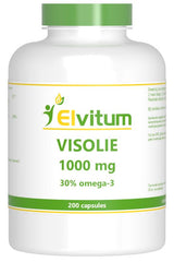 Elvitum Visolie 1000mg omega 3 30% 200 Capsules