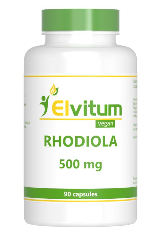 Elvitum Rhodiola 500mg 90 Vegetarische capsules