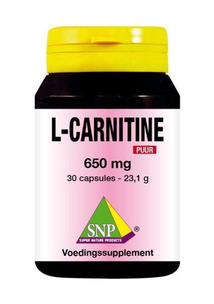 SNP L-Carnitine 650mg puur 30.00 Capsules
