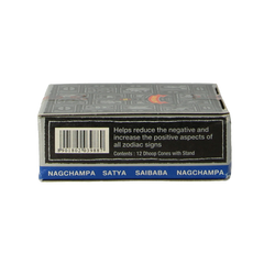 Natures Incense Kegelwierook nag champa 12.00 Stuks