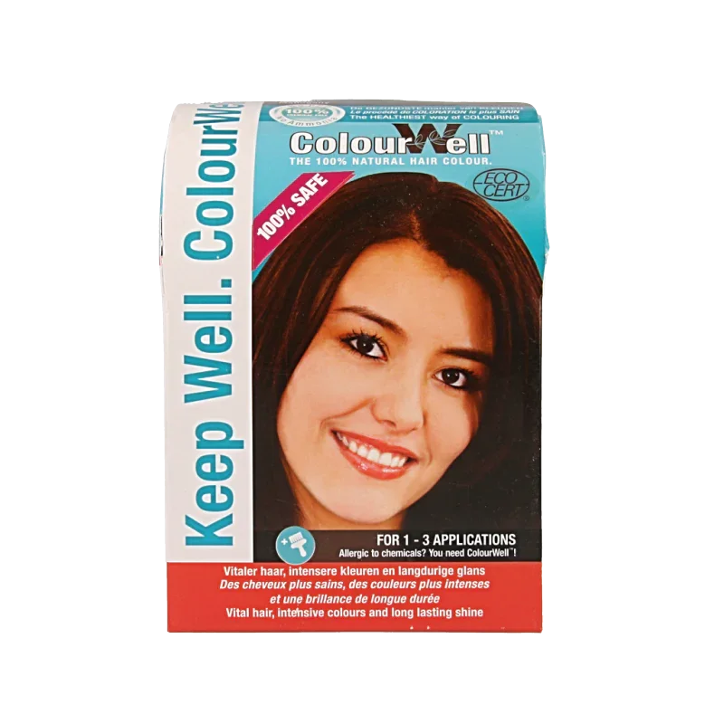 Colourwell 100% Natuurlijke haarkleur mahonie 100 Gram