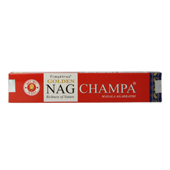 Nag Champa Wierookstokjes golden nag champa incense 15 Gram