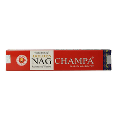 Nag Champa Wierookstokjes golden nag champa incense 15 Gram