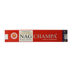 Nag Champa Wierookstokjes golden nag champa incense 15 Gram