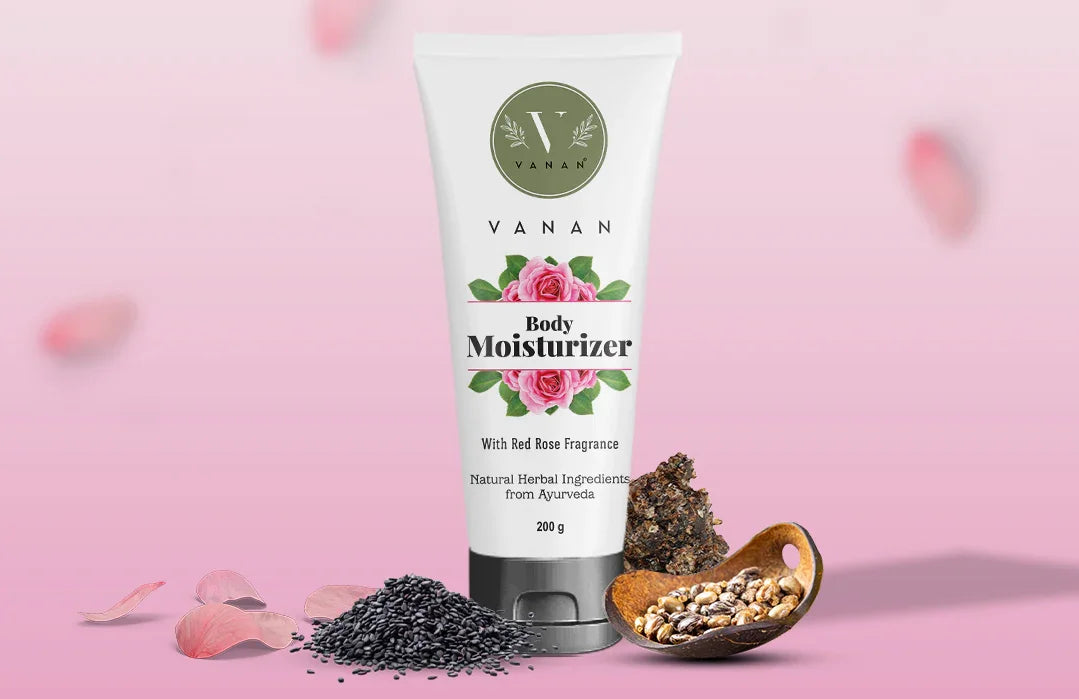 Vanan Body moisturizer red rose 200 Gram