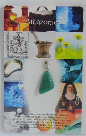 Steengoed Hanger gezondheidssteen amazoniet 1 Stuks